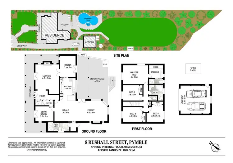 Floorplan of Homely house listing, 8 Rushall Street, Pymble NSW 2073