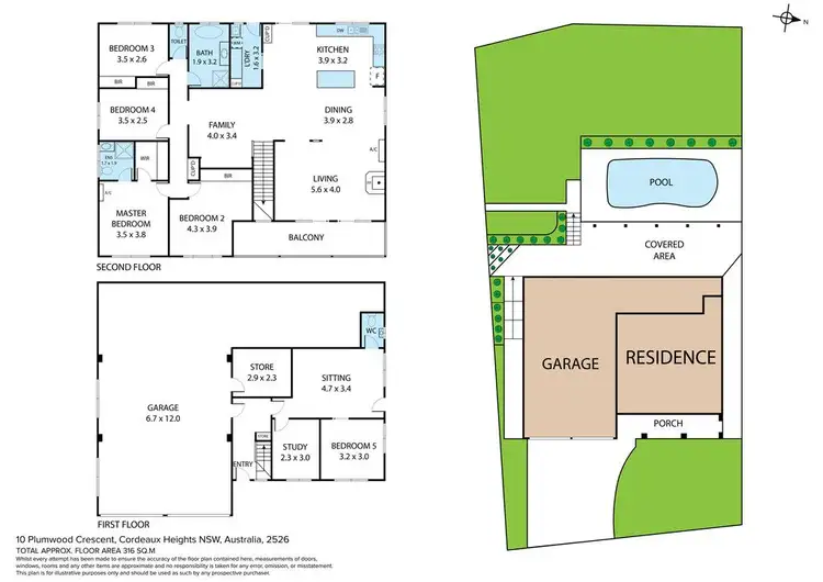 Floorplan of Homely house listing, 10 Plumwood Crescent, Cordeaux Heights NSW 2526