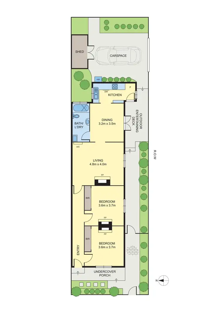 Floorplan of Homely house listing, 2 Lang Street, Clifton Hill VIC 3068