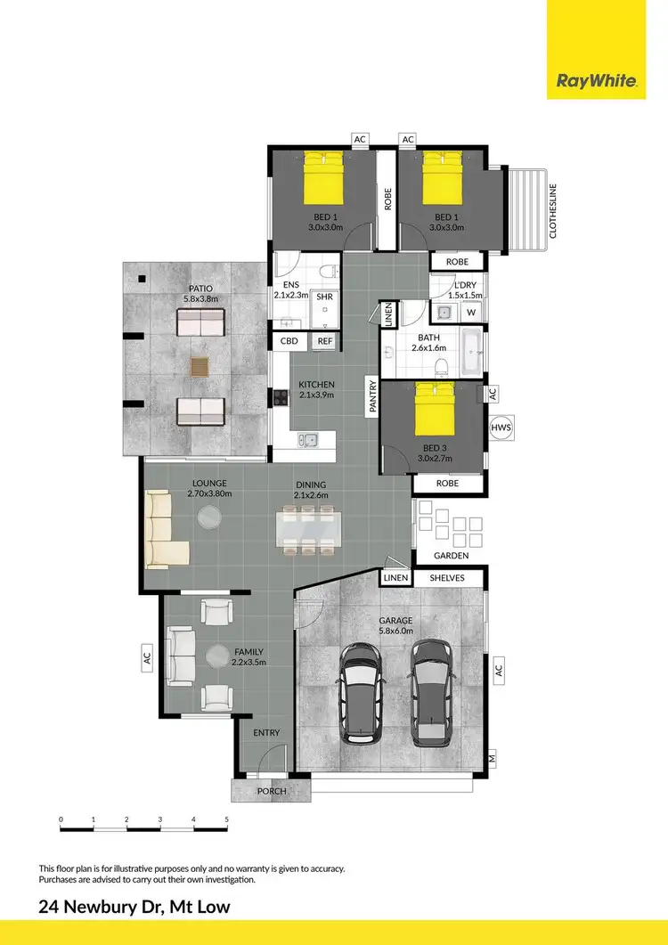 Floorplan of Homely house listing, 24 Newbury Drive, Mount Low QLD 4818