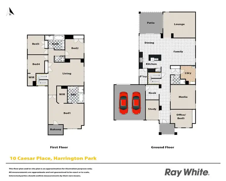 Floorplan of Homely house listing, 10 Caesar Place, Harrington Park NSW 2567