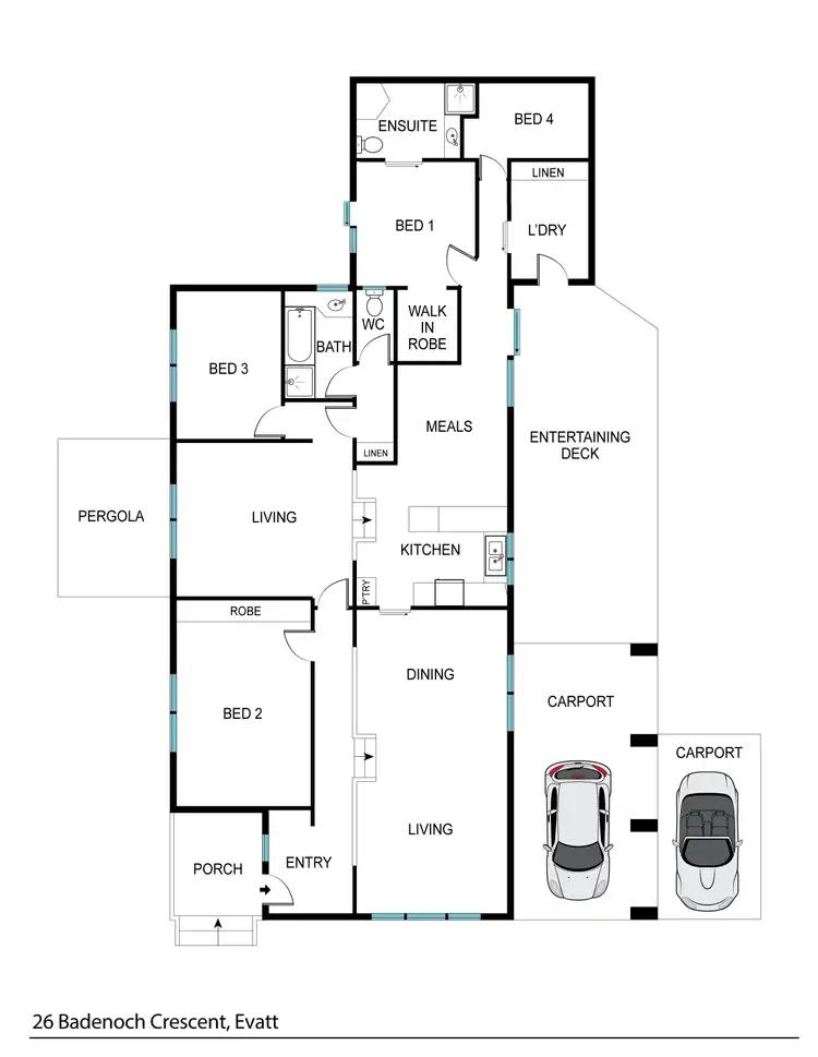 Floorplan of Homely house listing, 26 Badenoch Crescent, Evatt ACT 2617