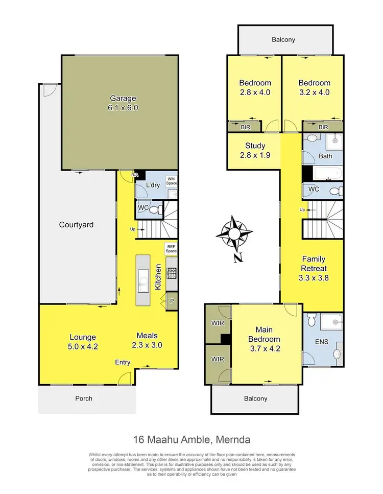 Floorplan of Homely house listing, 16 Maahu Amble, Mernda VIC 3754