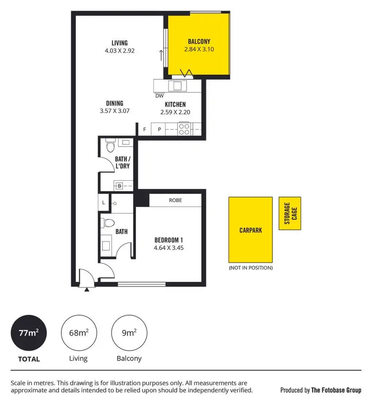 Floorplan of Homely apartment listing, 403/254-256 The Parade, Norwood SA 5067