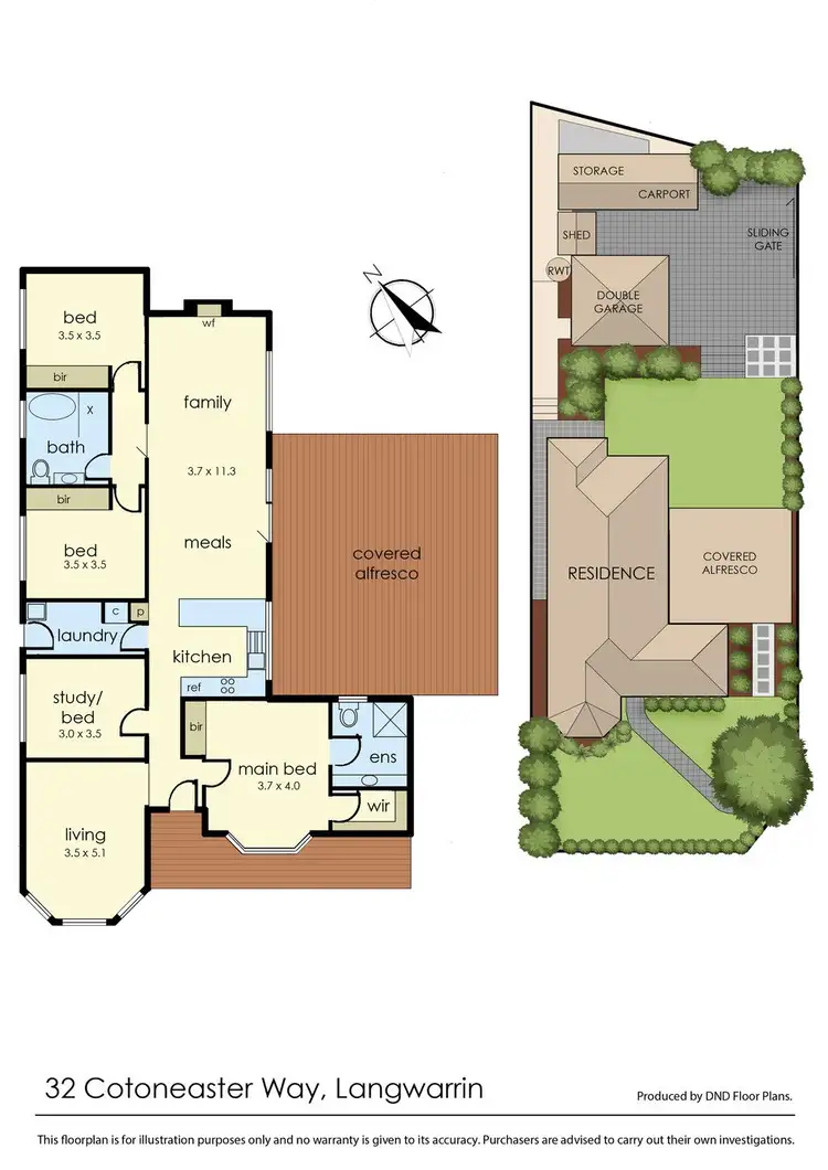 Floorplan of Homely house listing, 32 Cotoneaster Way, Langwarrin VIC 3910