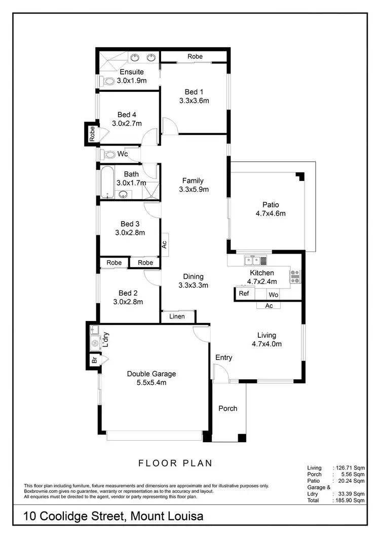 Floorplan of Homely house listing, 10 Coolidge Street, Mount Louisa QLD 4814