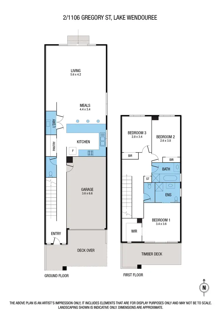 Floorplan of Homely house listing, 2/1106a Gregory Street, Lake Wendouree VIC 3350