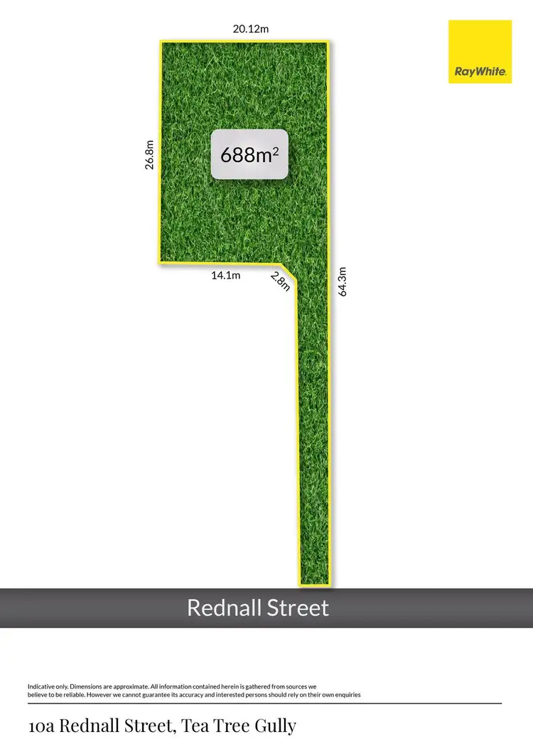 Floorplan of Homely land listing, 10A Rednall Street, Tea Tree Gully SA 5091