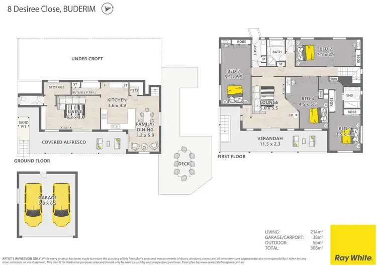 Floorplan of Homely house listing, 8 Desiree Close, Buderim QLD 4556