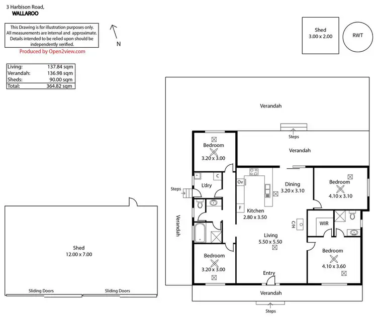 Floorplan of Homely house listing, 3 Harbison Road, Wallaroo SA 5556