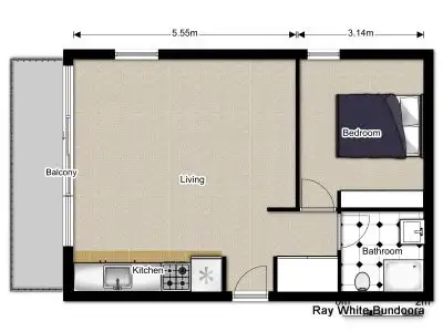 Floorplan of Homely apartment listing, 4/44 Ormond Boulevard, Bundoora VIC 3083