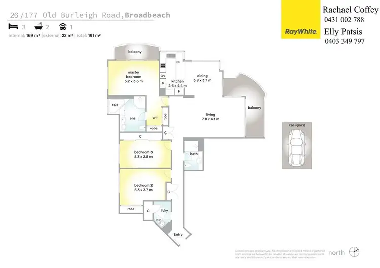 Floorplan of Homely apartment listing, 26 Carmel By The Sea 177 Old Burleigh Road, Broadbeach QLD 4218