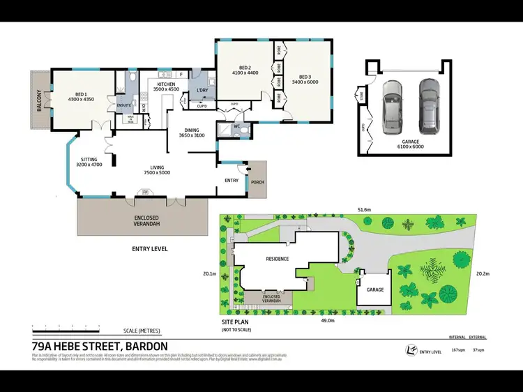 Floorplan of Homely house listing, 79A Hebe Street, Bardon QLD 4065