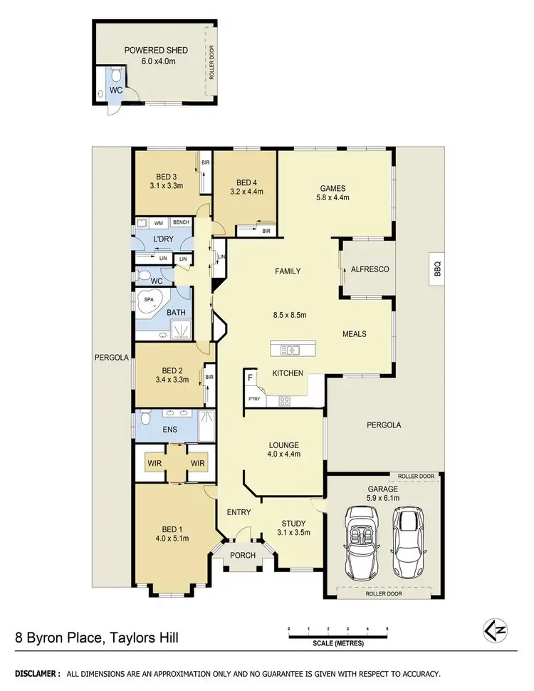 Floorplan of Homely house listing, 8 Byron Place, Taylors Hill VIC 3037