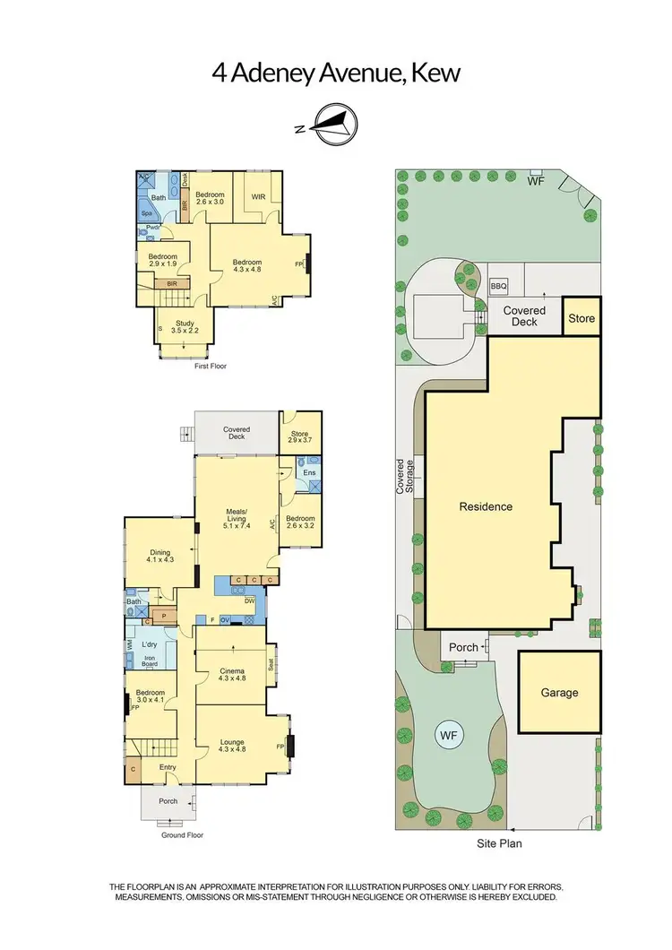 Floorplan of Homely house listing, 4 Adeney Avenue, Kew VIC 3101