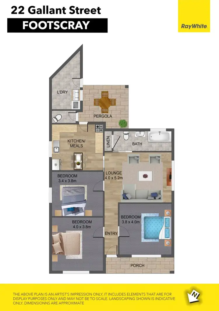 Floorplan of Homely house listing, 22 Gallant Street, Footscray VIC 3011