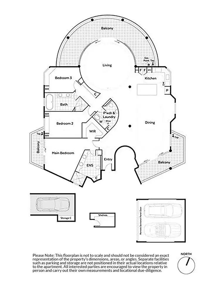 Floorplan of Homely apartment listing, 5/70 Mount Street, West Perth WA 6005