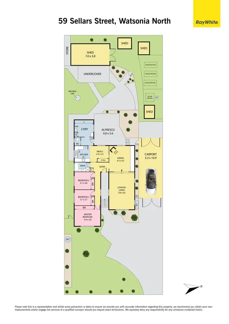 Floorplan of Homely house listing, 59 Sellars Street, Watsonia North VIC 3087