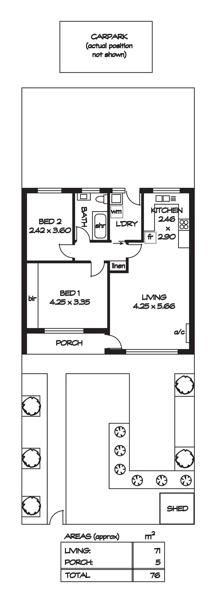 Floorplan of Homely unit listing, 2/24 O G Road, Klemzig SA 5087
