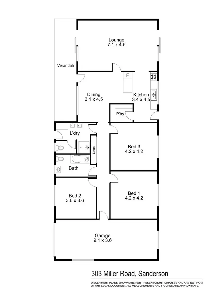 Floorplan of Homely house listing, 303 Miller Road, Sanderston SA 5237