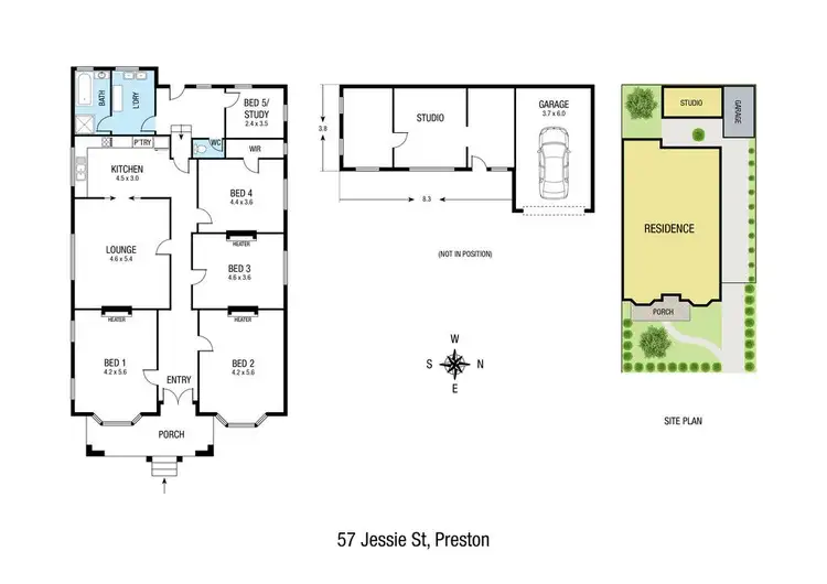 Floorplan of Homely house listing, 57 Jessie Street, Preston VIC 3072