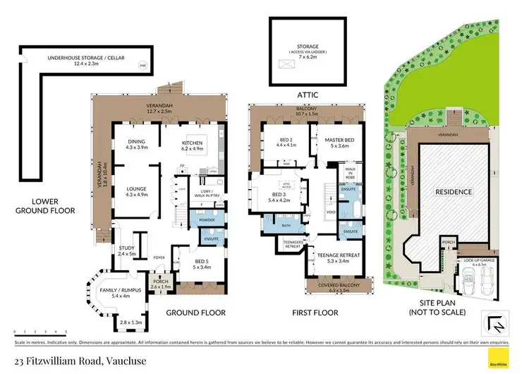 Floorplan of Homely house listing, 23 Fitzwilliam Road, Vaucluse NSW 2030