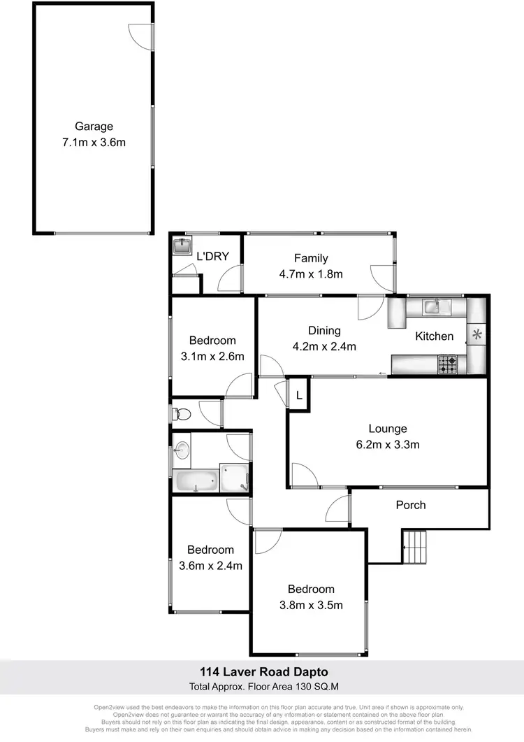 Floorplan of Homely house listing, 114 Laver Road, Dapto NSW 2530