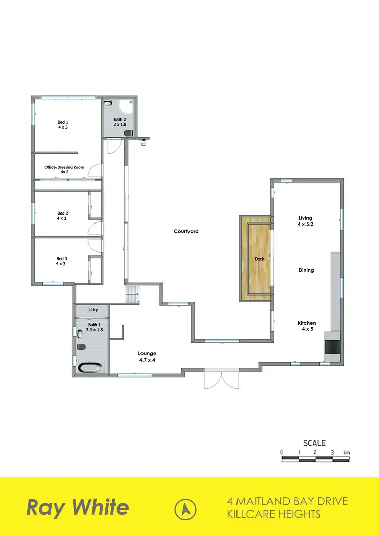 Floorplan of Homely house listing, 4 Maitland Bay Drive, Killcare Heights NSW 2257