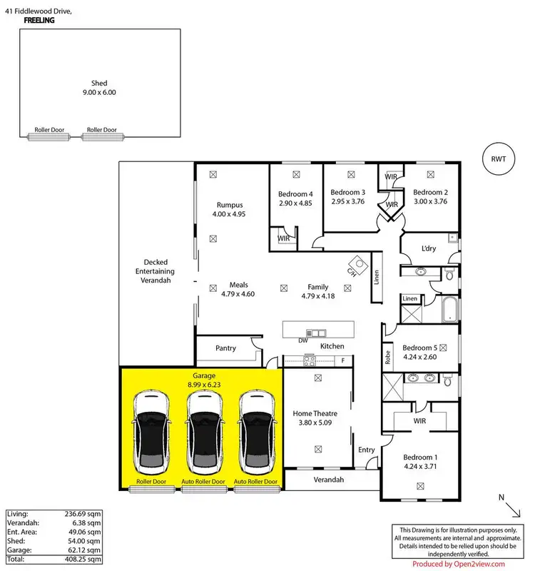Floorplan of Homely house listing, 41 Fiddlewood Drive, Freeling SA 5372