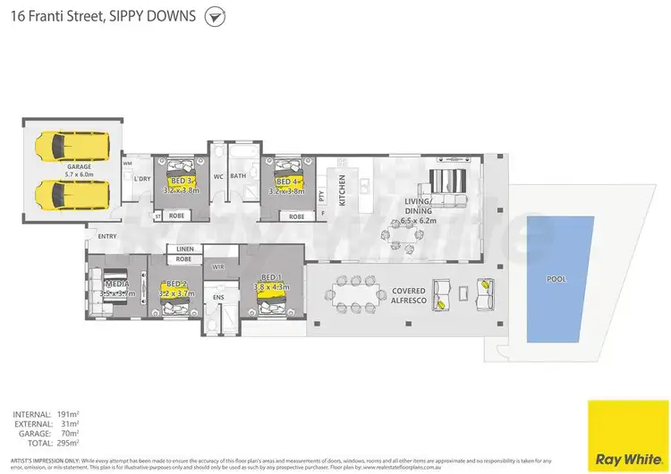 Floorplan of Homely house listing, 16 Franti Street, Sippy Downs QLD 4556