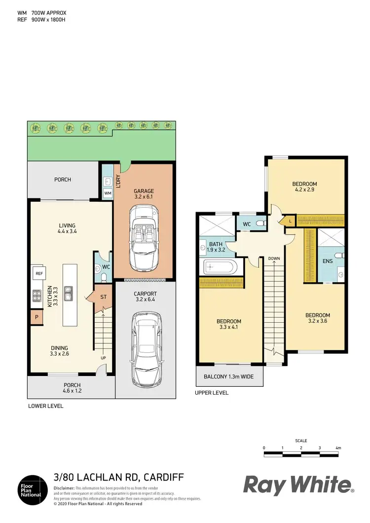 Floorplan of Homely unit listing, U 3/80 Lachlan Road, Cardiff NSW 2285