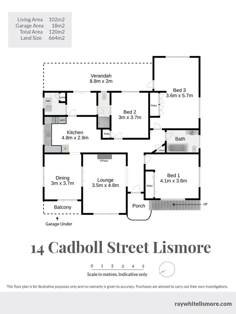 Floorplan of Homely house listing, 14 Cadboll Street, Lismore NSW 2480