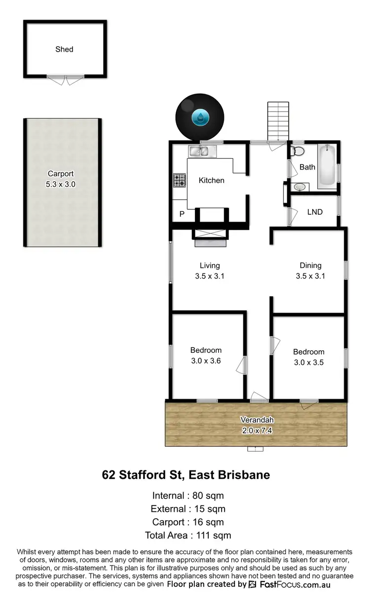 Floorplan of Homely house listing, 62 Stafford Street, East Brisbane QLD 4169