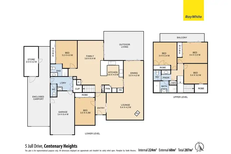 Floorplan of Homely house listing, 5 Jull Drive, Centenary Heights QLD 4350