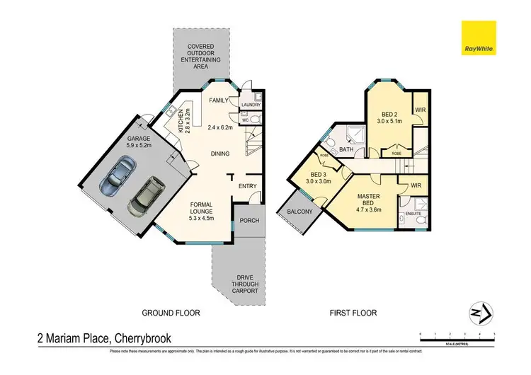 Floorplan of Homely semi-detached listing, 2 Mariam Place, Cherrybrook NSW 2126