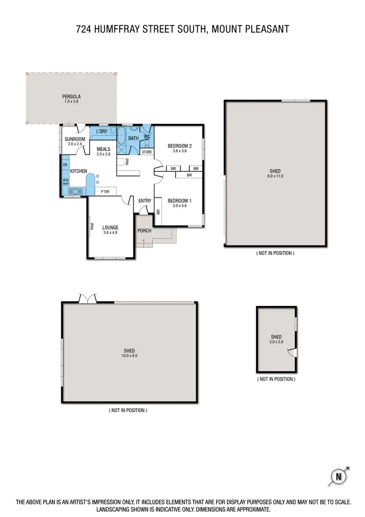 Floorplan of Homely house listing, 724 Humffray Street South, Mount Pleasant VIC 3350