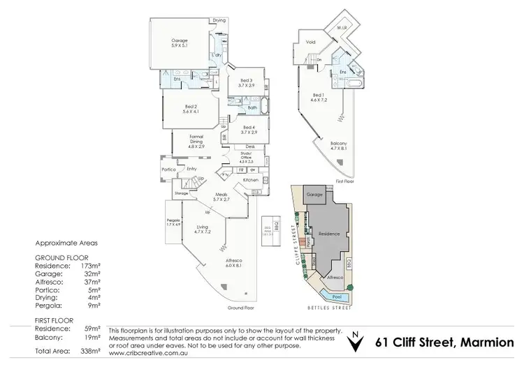 Floorplan of Homely house listing, 61 Cliff Street, Marmion WA 6020