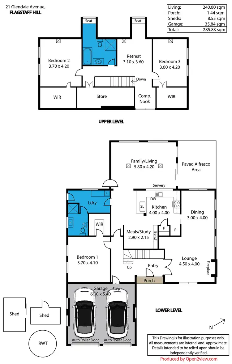 Floorplan of Homely house listing, 21 Glendale Avenue, Flagstaff Hill SA 5159
