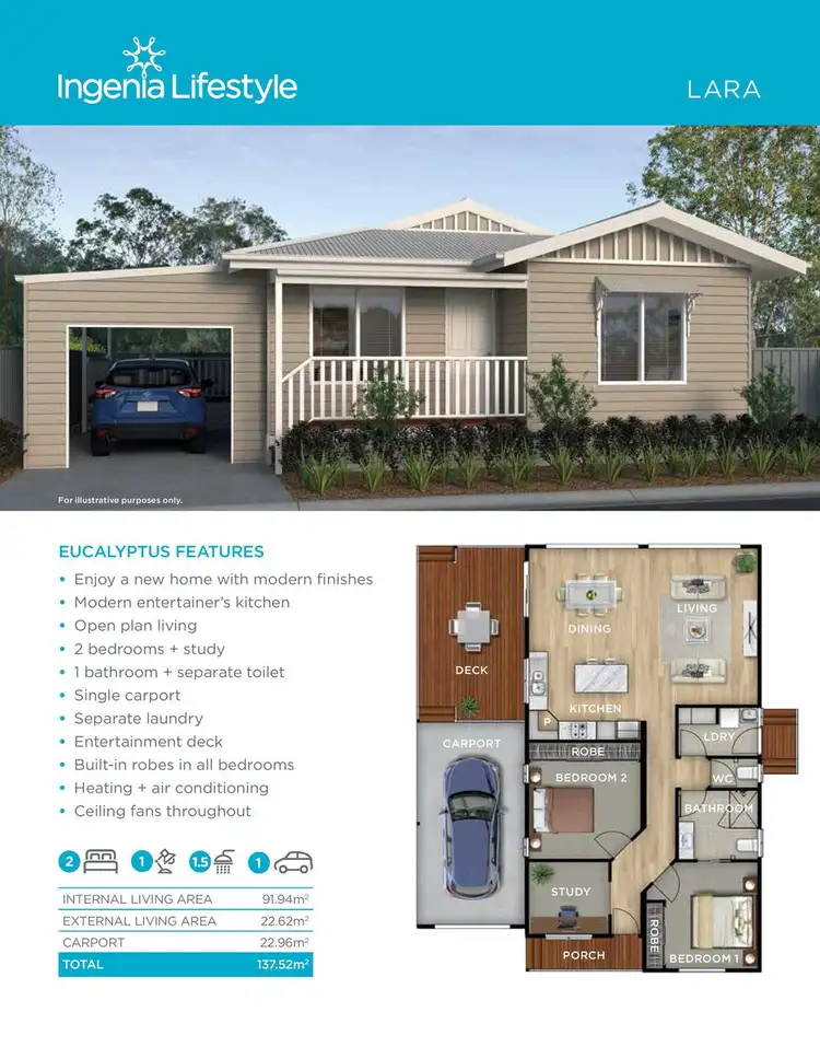 Floorplan of Homely retirement listing, 120/40 Watt Street, Lara VIC 3212