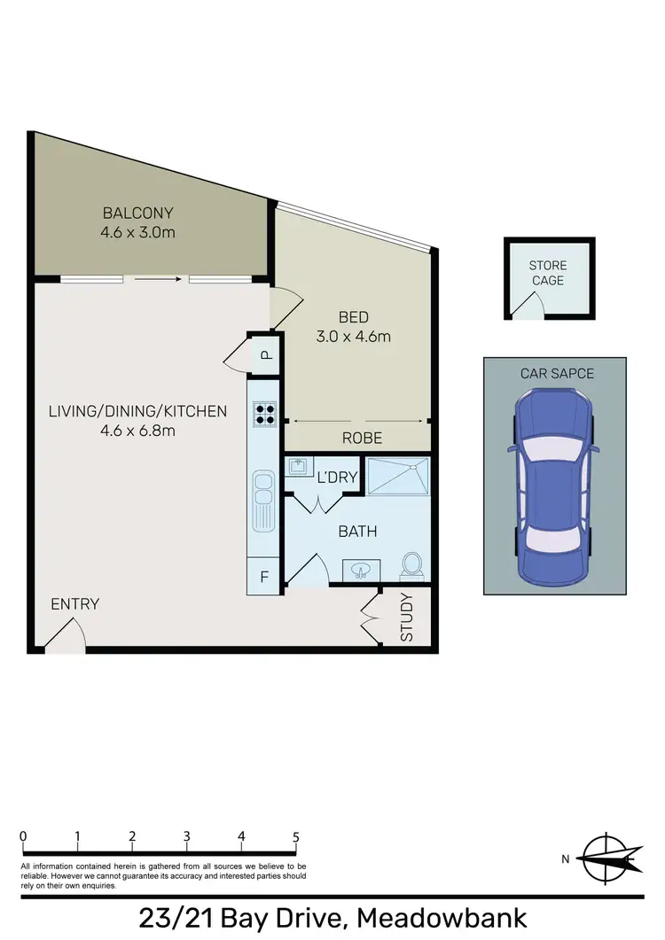 Floorplan of Homely apartment listing, 23/21 Bay Drive, Meadowbank NSW 2114