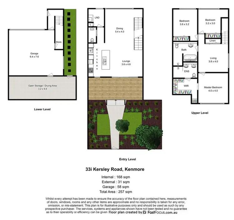 Floorplan of Homely house listing, 33i Kersley Road, Kenmore QLD 4069