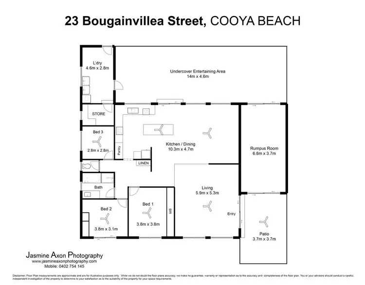Floorplan of Homely house listing, 23 Bougainvillea Street, Cooya Beach QLD 4873