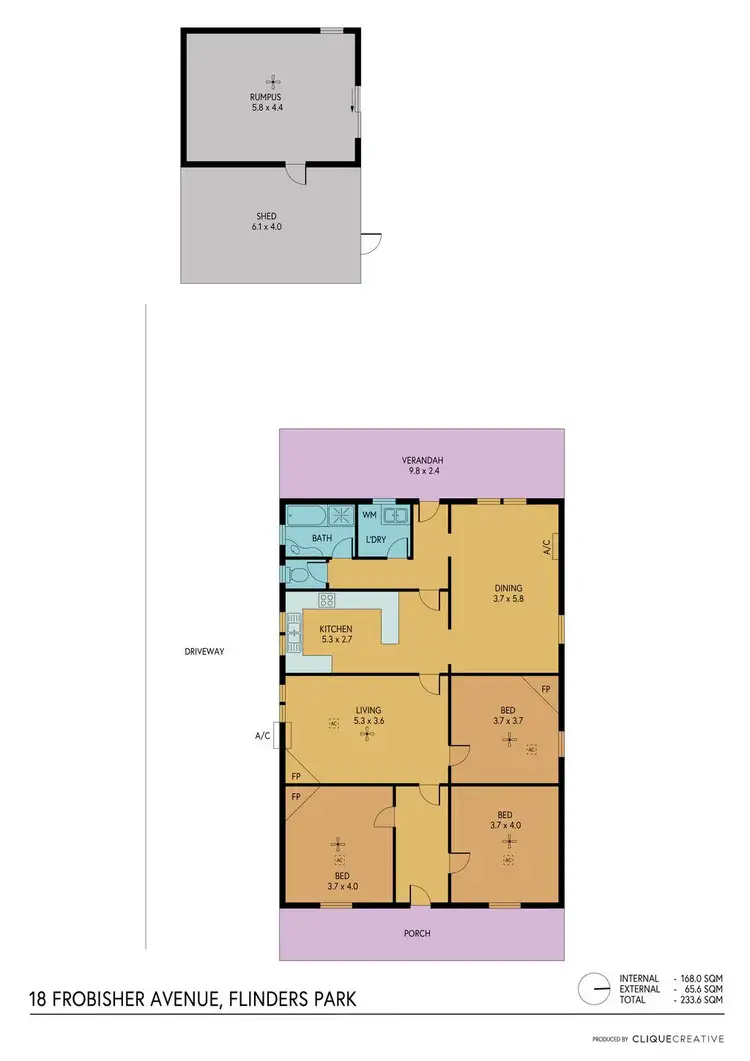 Floorplan of Homely house listing, 18 Frobisher Avenue, Flinders Park SA 5025