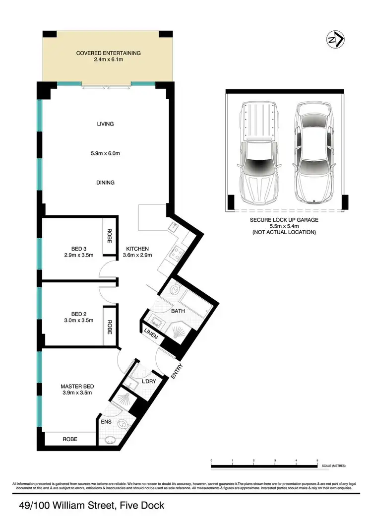 Floorplan of Homely apartment listing, 49/100 William Street, Five Dock NSW 2046