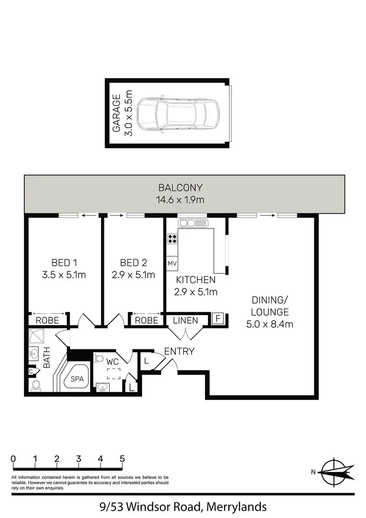 Floorplan of Homely apartment listing, 9/53 Windsor Road, Merrylands NSW 2160