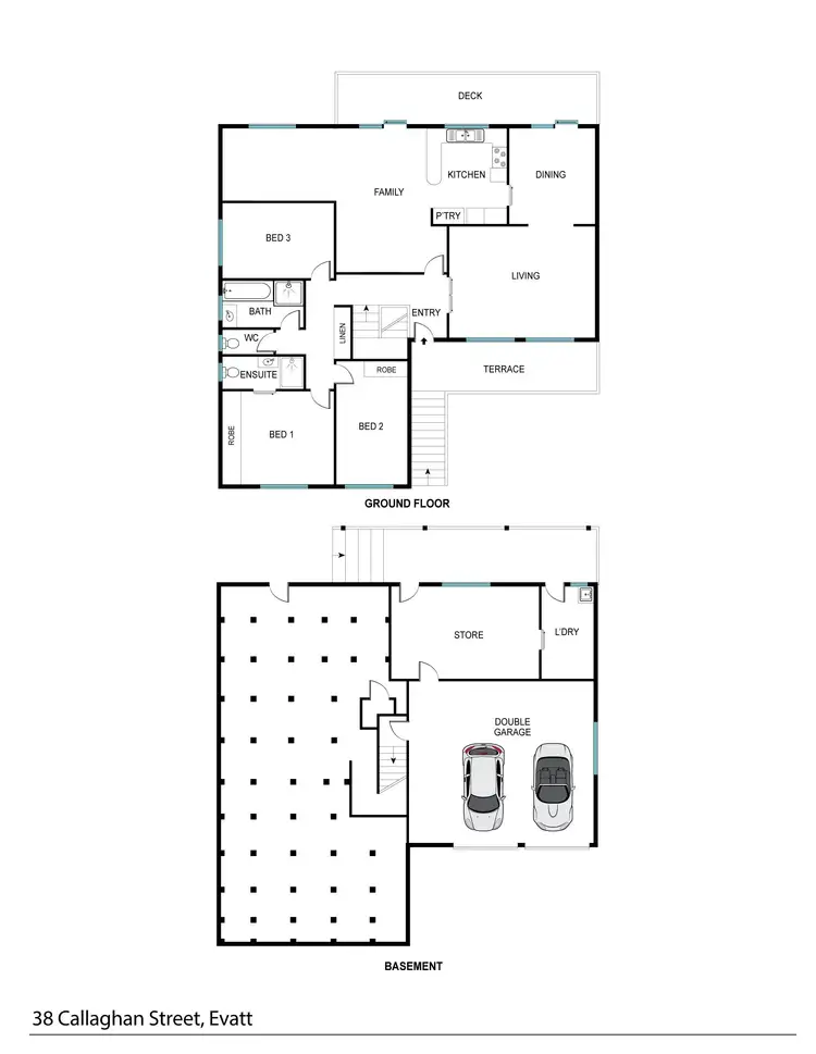 Floorplan of Homely house listing, 38 Callaghan Street, Evatt ACT 2617