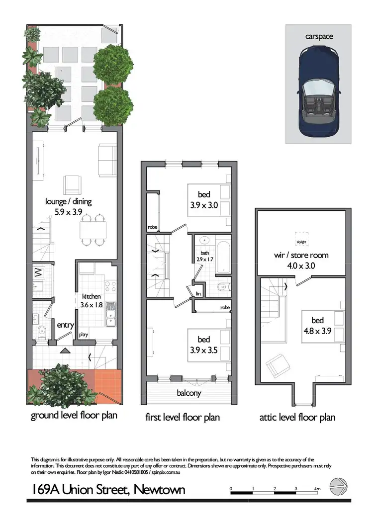 Floorplan of Homely townhouse listing, 3/167-169a Union Street, Newtown NSW 2042