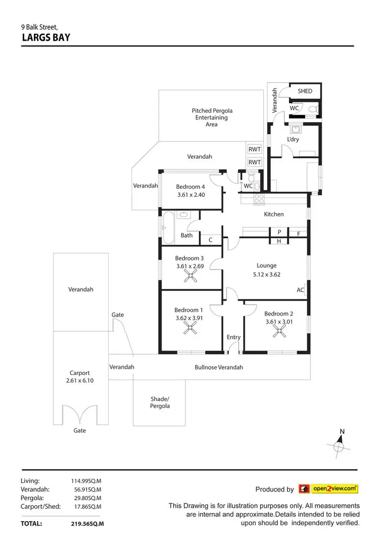 Floorplan of Homely house listing, 9 Balk Street, Largs Bay SA 5016