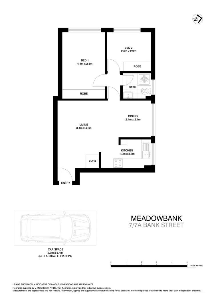 Floorplan of Homely apartment listing, 7/7A Bank Street, Meadowbank NSW 2114