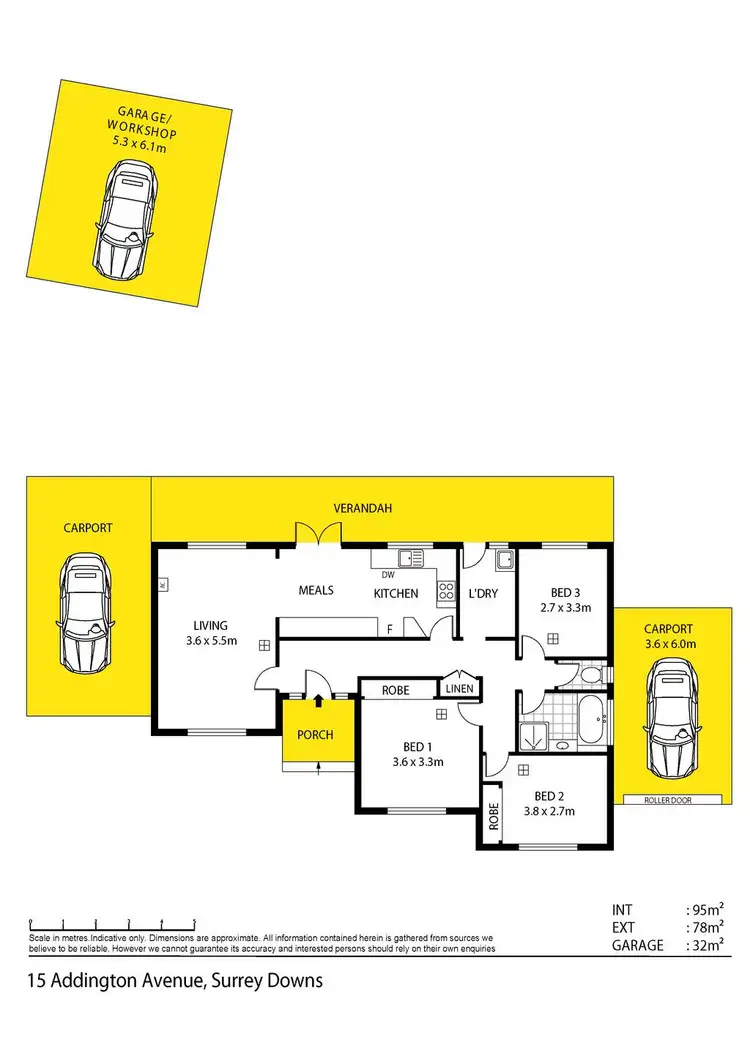 Floorplan of Homely house listing, 15 Addington Avenue, Surrey Downs SA 5126